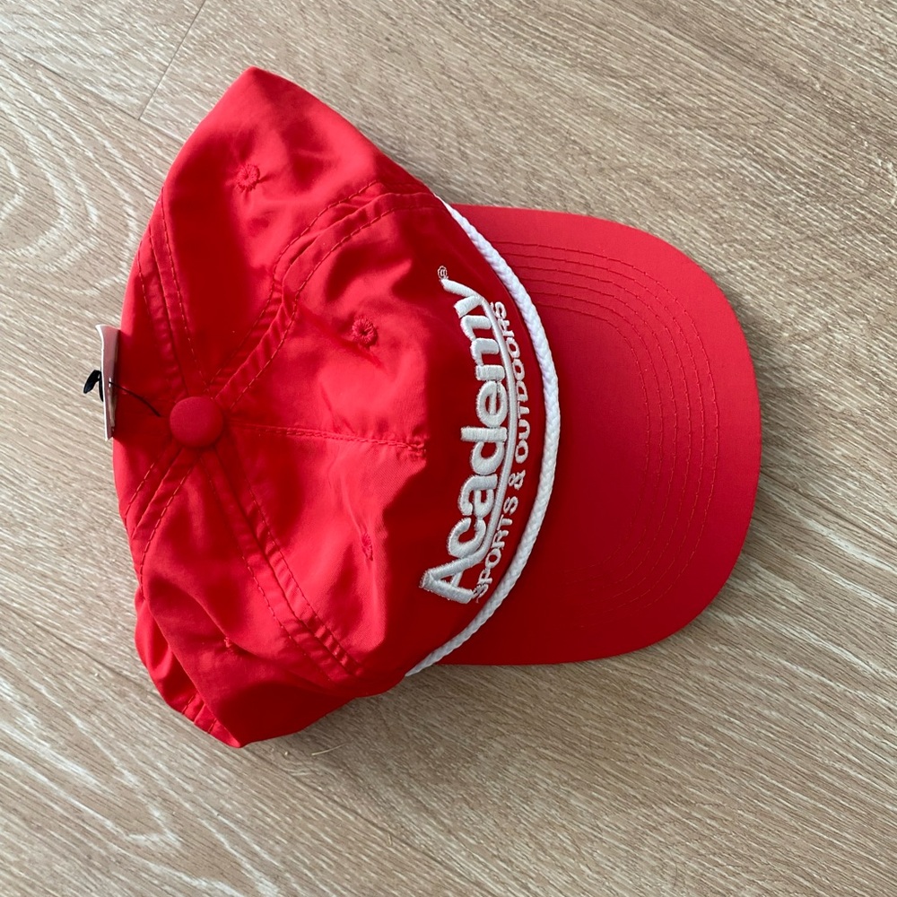 NWT Academy red vintage adjustable cap - Picture 2 of 4